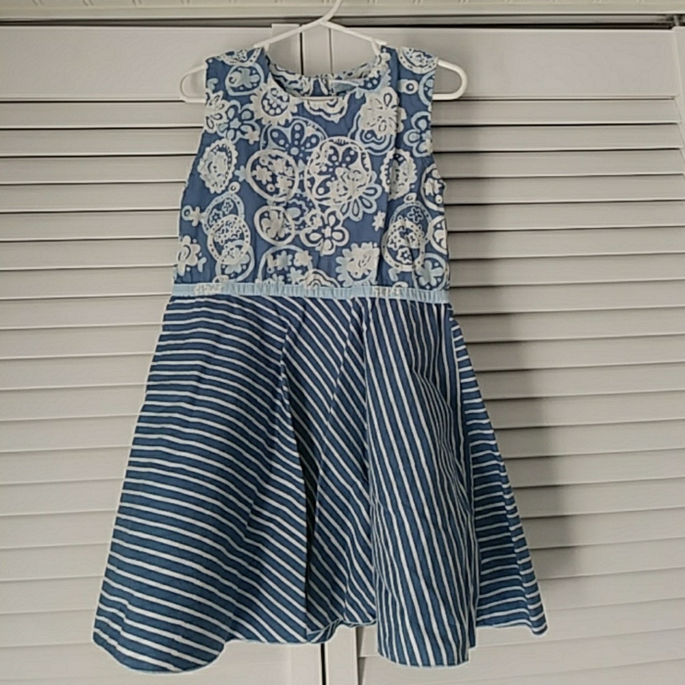 Young Colors blue and white dress